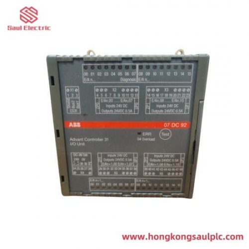 ABB 07DC92D GJR5252200R0101 - Digital I/O Module for Industrial Automation